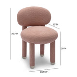 Manu Nubby Performance Fabric Side Chair by TOV Furniture at Eve Furniture