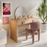 Manu Nubby Performance Fabric Side Chair by TOV Furniture at Eve Furniture