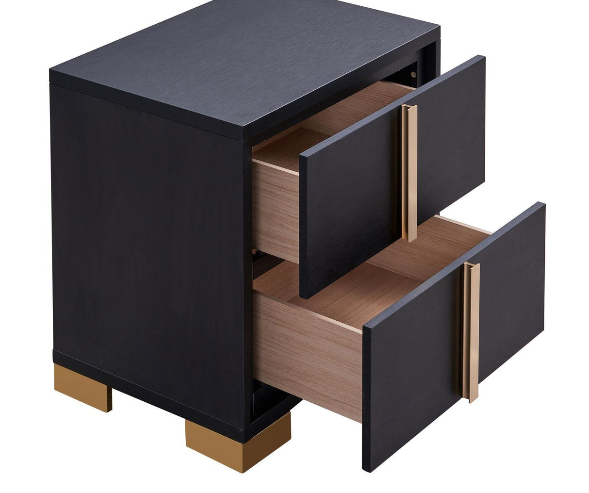Marceline Black 2-drawer Nightstand by Coaster at Eve Furniture