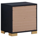 Marceline Black 2-drawer Nightstand by Coaster at Eve Furniture