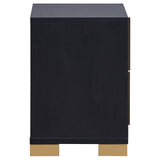 Marceline Black 2-drawer Nightstand by Coaster at Eve Furniture