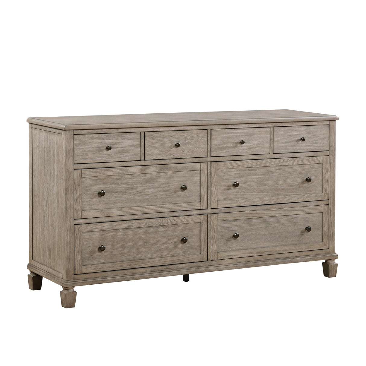 Marceline Gray Oak Canopy Platform Bedroom Set by Homelegance at Eve Furniture
