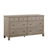 Marceline Gray Oak Canopy Platform Bedroom Set by Homelegance at Eve Furniture