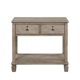 Marceline Gray Oak Canopy Platform Bedroom Set by Homelegance at Eve Furniture