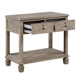 Marceline Gray Oak Canopy Platform Bedroom Set by Homelegance at Eve Furniture