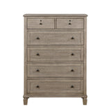 Marceline Gray Oak Canopy Platform Bedroom Set by Homelegance at Eve Furniture