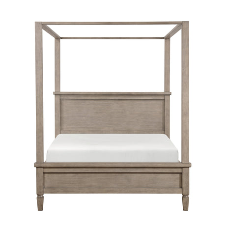 Marceline Gray Oak Eastern King Platform Bed by Homelegance at Eve Furniture