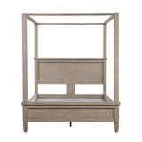 Marceline Gray Oak Eastern King Platform Bed by Homelegance at Eve Furniture