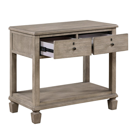 Marceline Gray Oak Nightstand by Homelegance at Eve Furniture