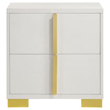 Marceline White 2-drawer Nightstand by Coaster at Eve Furniture