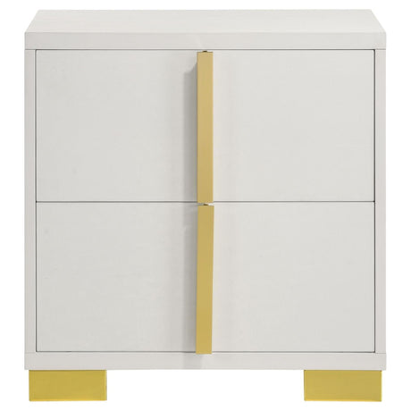 Marceline White 2-drawer Nightstand by Coaster at Eve Furniture