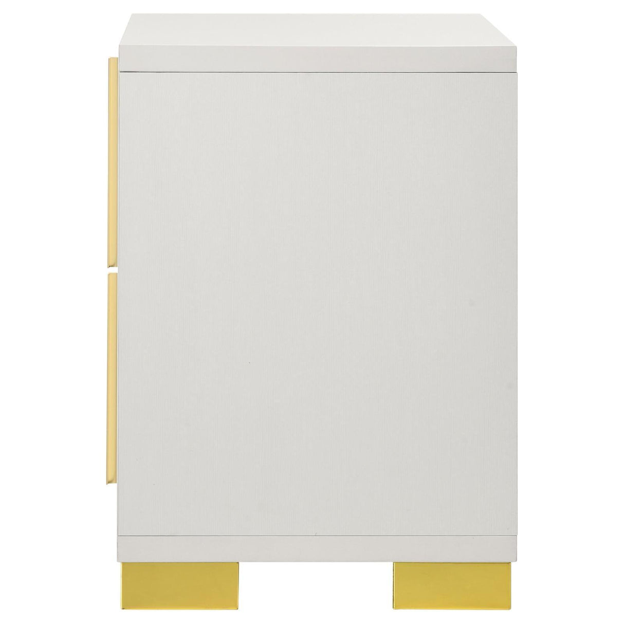 Marceline White 2-drawer Nightstand by Coaster at Eve Furniture