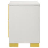 Marceline White 2-drawer Nightstand by Coaster at Eve Furniture