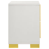 Marceline White 2-drawer Nightstand by Coaster at Eve Furniture