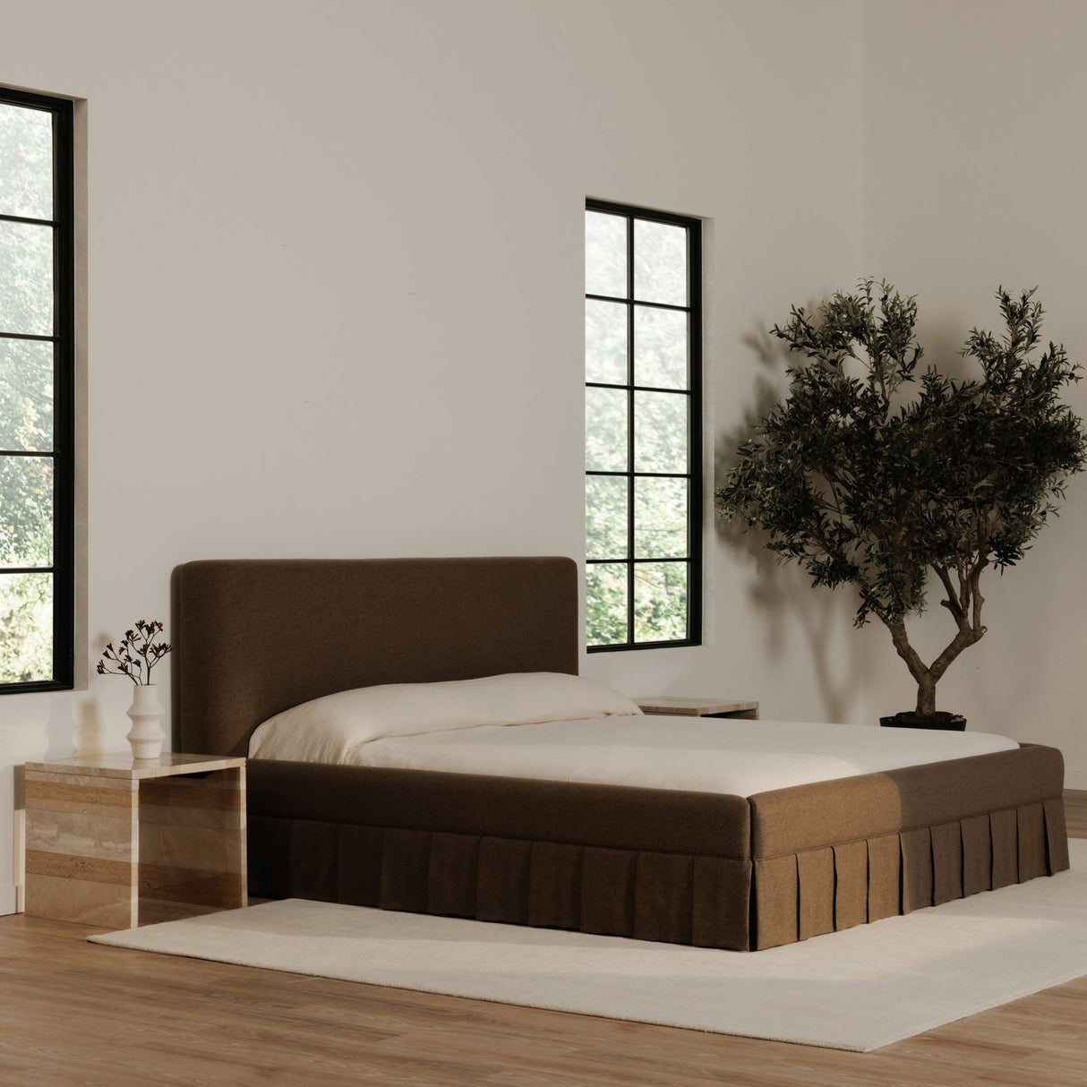 Maren Brown Queen Bed by Moe's Home at Eve Furniture