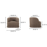 Maren Brown Swivel Chair by Moe's Home at Eve Furniture
