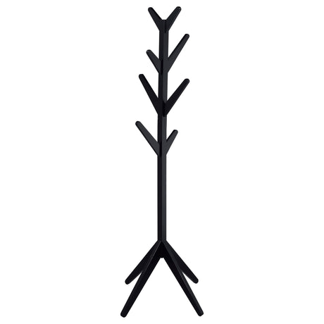 Margaret Black Solid Wood Coat Rack by Coaster at Eve Furniture
