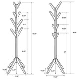 Margaret Black Solid Wood Coat Rack by Coaster at Eve Furniture