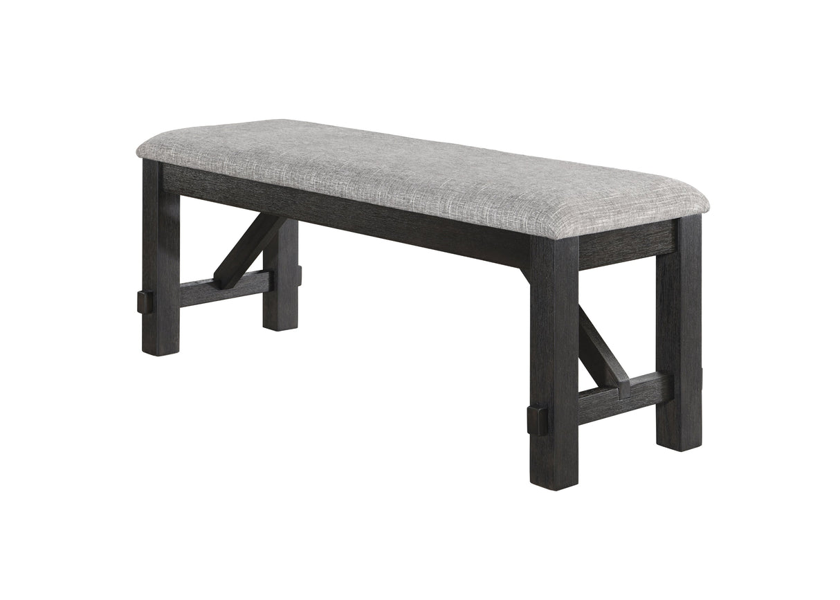 Maribelle Wheat Charcoal Bench by Crown Mark at Eve Furniture