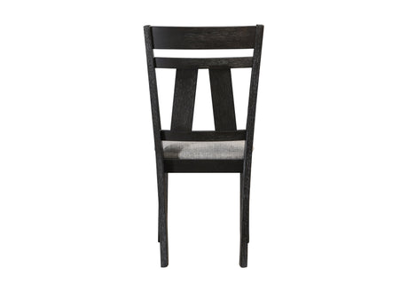 Maribelle Wheat Charcoal Side Chair, Set of 2 by Crown Mark at Eve Furniture