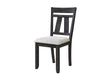 Maribelle Wheat Charcoal Side Chair, Set of 2 by Crown Mark at Eve Furniture