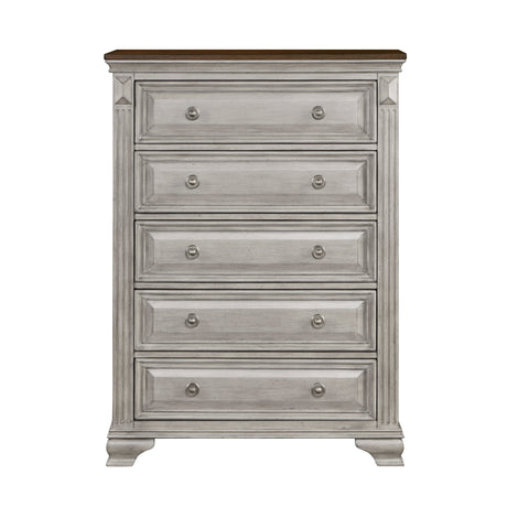 Marquette Gray/Brown Chest by Homelegance at Eve Furniture