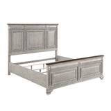 Marquette Gray/Brown King Panel Bed by Homelegance at Eve Furniture