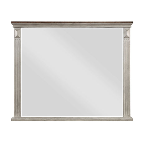 Marquette Gray/Brown Mirror (Mirror Only) by Homelegance at Eve Furniture