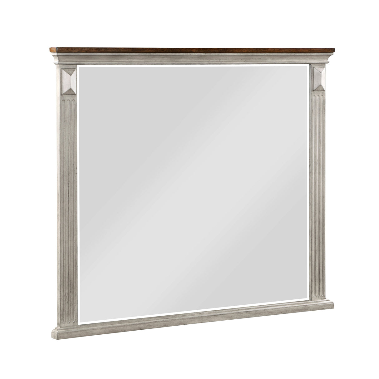 Marquette Gray/Brown Mirror (Mirror Only) by Homelegance at Eve Furniture