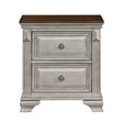 Marquette Gray/Brown Nightstand by Homelegance at Eve Furniture