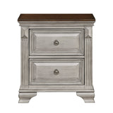 Marquette Gray/Brown Nightstand by Homelegance at Eve Furniture