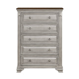 Marquette Gray/Brown Panel Bedroom Set by Homelegance at Eve Furniture