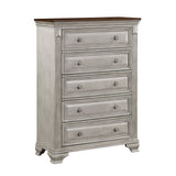 Marquette Gray/Brown Panel Bedroom Set by Homelegance at Eve Furniture