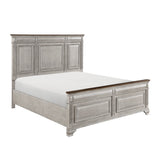 Marquette Gray/Brown Panel Bedroom Set by Homelegance at Eve Furniture