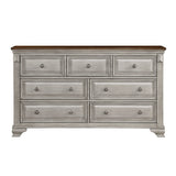 Marquette Gray/Brown Panel Bedroom Set by Homelegance at Eve Furniture