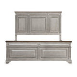 Marquette Gray/Brown Queen Panel Bed by Homelegance at Eve Furniture