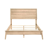 Marrin Natural Oak King Panel Bed by Homelegance at Eve Furniture