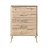 Marrin Natural Oak Panel Bedroom Set by Homelegance at Eve Furniture