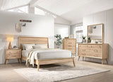 Marrin Natural Oak Panel Bedroom Set by Homelegance at Eve Furniture