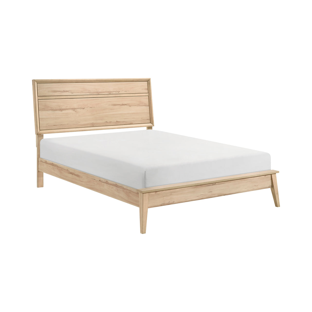 Marrin Natural Oak Queen Panel Bed by Homelegance at Eve Furniture