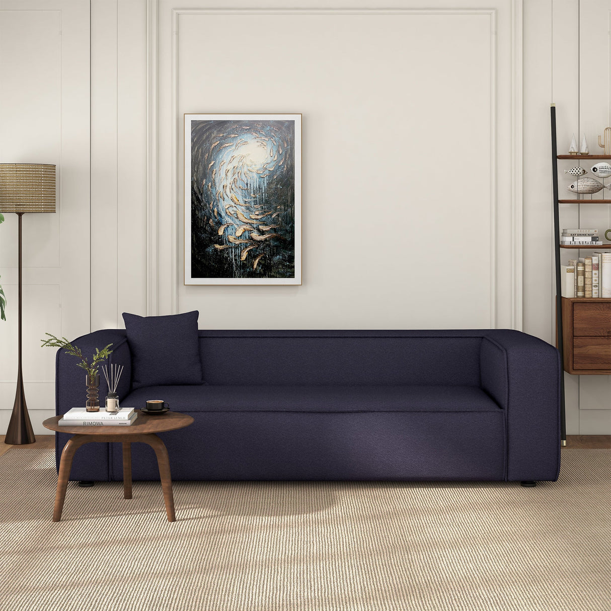 Marshall Modern Grey Boucle Sofa by Ashcroft Imports at Eve Furniture