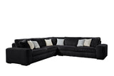 Marshmallow Black Oversized Sectional by Happy Homes at Eve Furniture