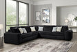 Marshmallow Black Oversized Sectional by Happy Homes at Eve Furniture