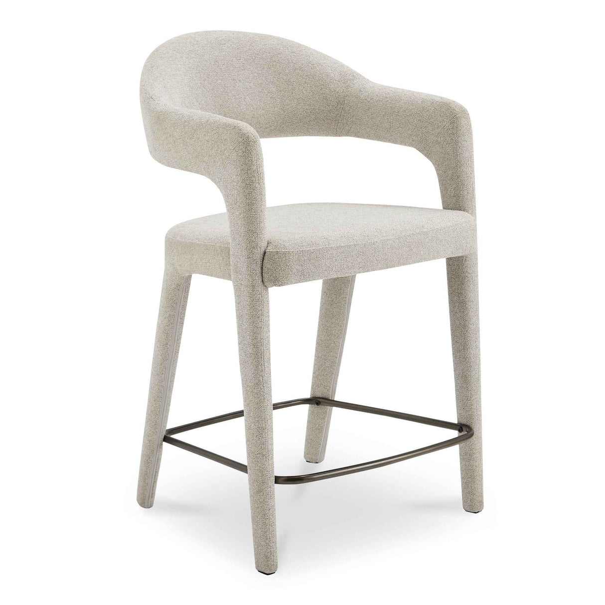 Martens Beige Counter Stool by Moe's Home at Eve Furniture