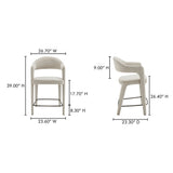 Martens Beige Counter Stool by Moe's Home at Eve Furniture