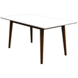 Mary Modern Style Solid Wood Rectangular Dining Kitchen Table 63" by Ashcroft Imports at Eve Furniture