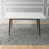 Mary Modern Style Solid Wood Rectangular Dining Kitchen Table 63" by Ashcroft Imports at Eve Furniture