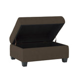 Maston Chocolate Reversible Sectional by Homelegance at Eve Furniture