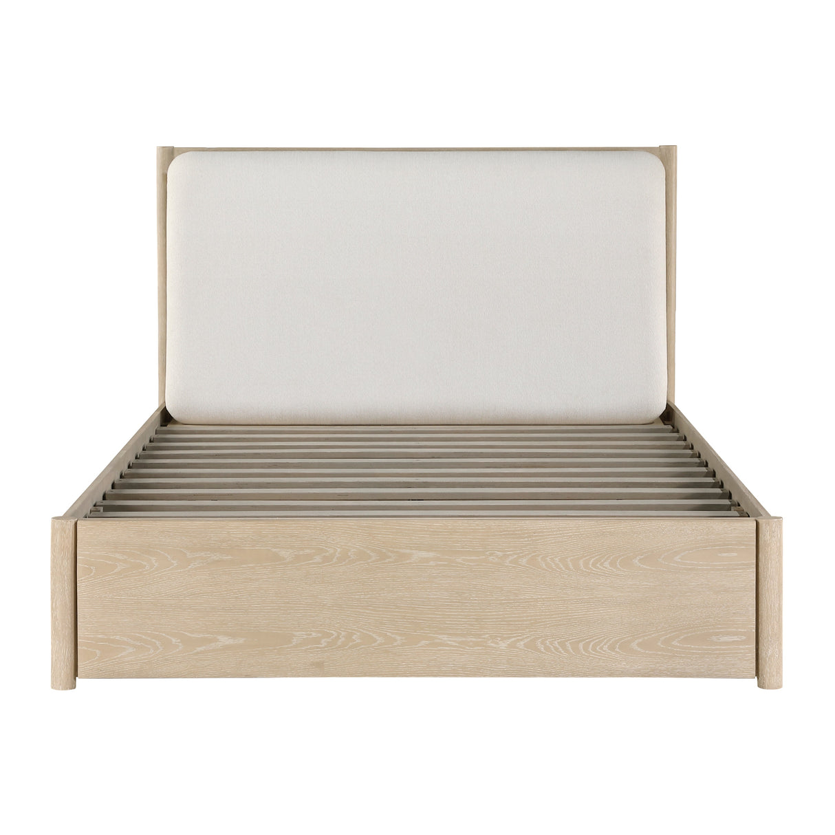 Matteo Light Oak Eastern King Platform Bed with Footboard Storage by Homelegance at Eve Furniture