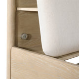 Matteo Light Oak Eastern King Platform Bed with Footboard Storage by Homelegance at Eve Furniture